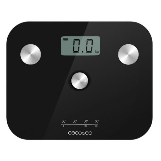 Cecotec Surface Precision EcoPower 10100 Full Healthy Black - Báscula de Baño