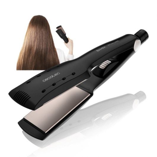 Plancha para el Pelo Cecotec Bamba RitualCare Wet&Dry/ Negra