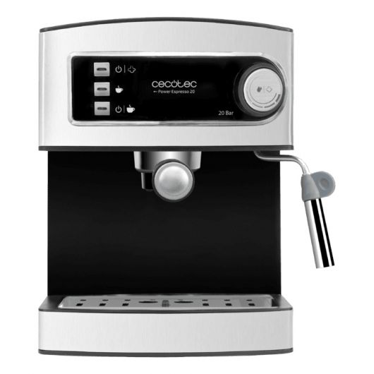 Cecotec Power Espresso / Cafetera Express Espresso Y Cappuccino 20 Bares Orientable 850W 1.5L Inox