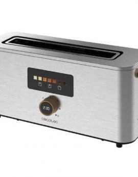 Cecotec Touch&Toast Extra / Tostadora Vertical con Ranura Larga 1000W