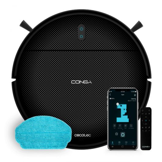 Cecotec Conga 999 Map Genesis aspiradora robotizada Sin bolsa Negro 2 Cecotec Conga 999 Map Genesis aspiradora robotizada Sin bolsa Negro
