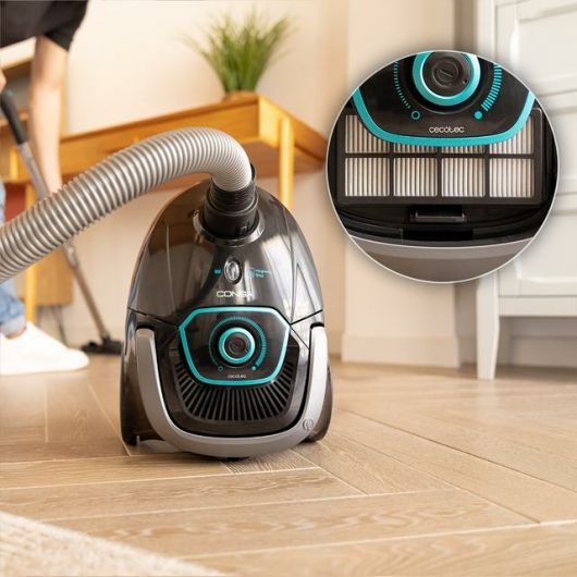 Cecotec Conga Powerbag 2500 Plus Aspirador con Bolsa 850W 2 Cecotec Conga Powerbag 2500 Plus Aspirador con Bolsa 850W 2.5L Negro