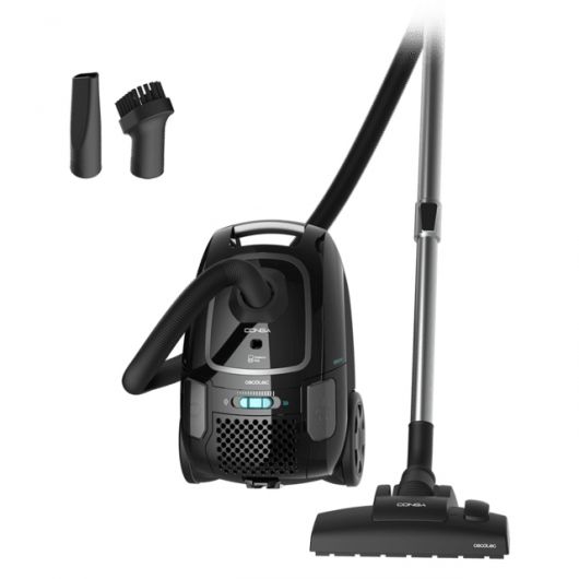 Cecotec Conga Powerbag 4000 XL - Aspirador Trineo con Bolsa y Cable 890W Negro