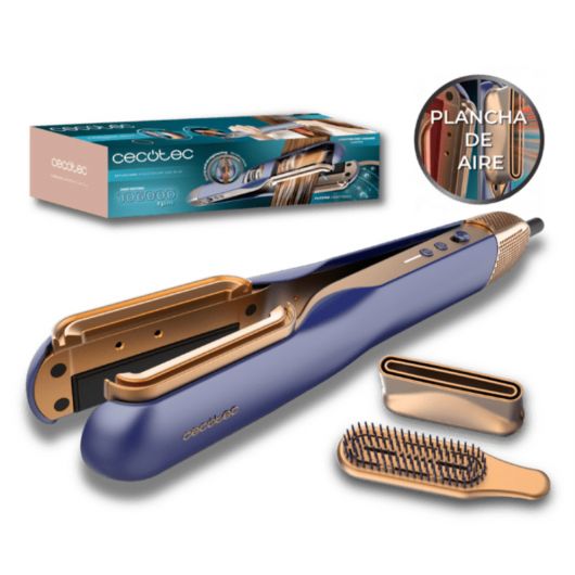 Cecotec Ritualcare Air Lisse 2 en 1 Plancha de Pelo con Aire 2 Cabezales 1000W Azul 5 Cecotec Ritualcare Air Lisse 2 en 1 Plancha de Pelo con Aire 2 Cabezales 1000W Azul