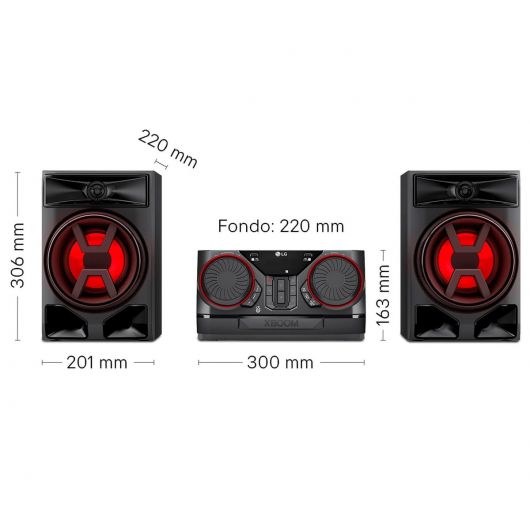 LG Xboom La Bestia CK43N / Sistema Hi-fi Mini 300w con Altavoces 2 LG Xboom La Bestia CK43N / Sistema Hi-fi Mini 300w con Altavoces