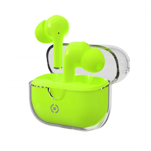 Celly CLEAR Auriculares True Wireless Stereo In-ear Llamadas/Música USB-C Bluetooth Verde