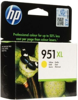 Cartucho de Tinta Original HP nº951 XL Alta Capacidad/ Amarillo