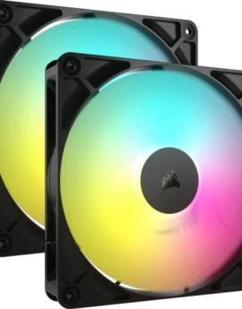 Corsair RS140 ARGB Ventilador 14 cm Negro 2 piezas