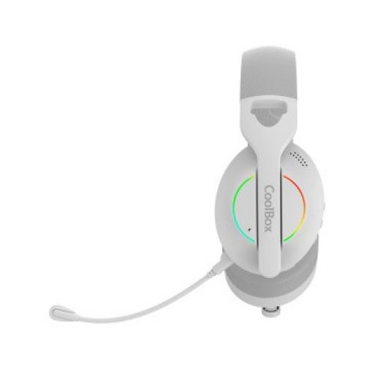 Headset Bluetooth Coolbox WB01-B RGB Blanco 2 Headset Bluetooth Coolbox WB01-B RGB Blanco