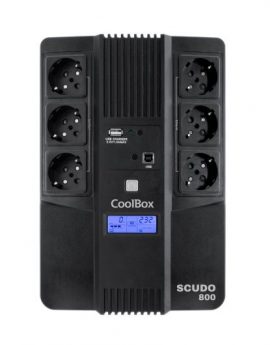 Sai Coolbox Scudo3 800VA LCD Negro