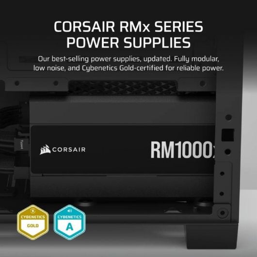 Fuente de Alimentación Corsair RM1000X/ 1000W/ Ventilador 12cm/ Cybenetics Gold 2 Fuente de Alimentación Corsair RM1000X/ 1000W/ Ventilador 12cm/ Cybenetics Gold