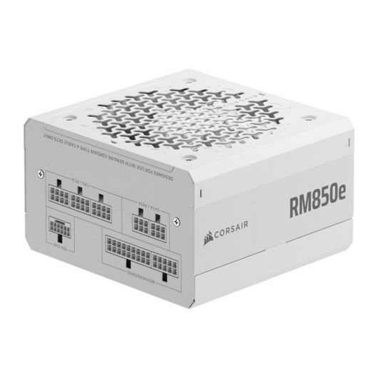 Corsair RMe Series RM850e ATX 3.1 PCIe 5.1 850W Cybenetics 80 Plus Gold Modular Blanca