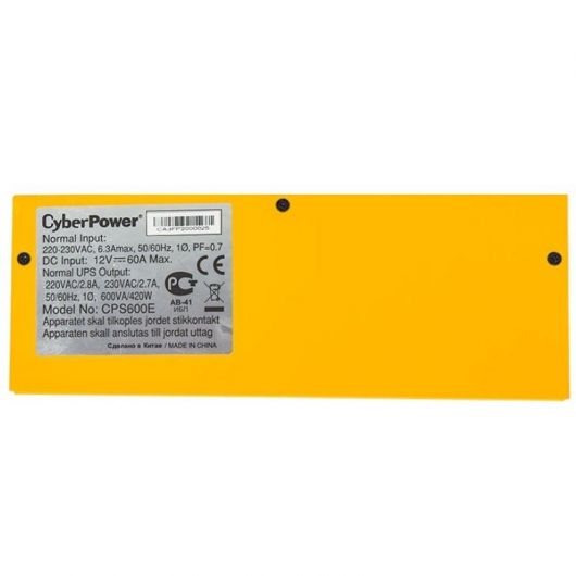 Inversor de Corriente Cyberpower CPS600E/ 600VA/ 420W Schuko 4 Inversor de Corriente Cyberpower CPS600E/ 600VA/ 420W Schuko
