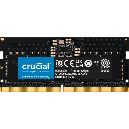 Crucial CT8G48C40S5 8GB 1x8GB DDR5 SODIMM 4800MHz CL40