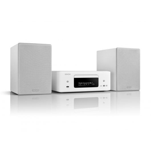 Denon CEOL N12DAB Micro Cadena con Sintonizador de Radio DAB/FM y Reproductor de CD Blanca