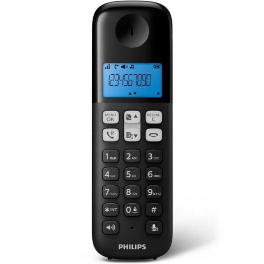 Teléfono Inalámbrico Philips D1611B/34/ Negro 2 Teléfono Inalámbrico Philips D1611B/34/ Negro