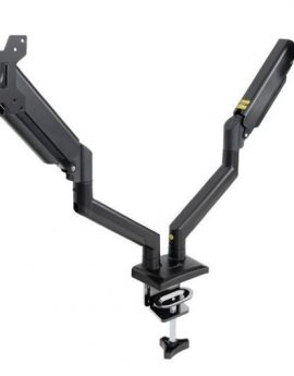 Soporte de Mesa para 2 Monitores TooQ DB1434TNR-B/ hasta 10kg