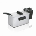Haeger Chips & Go Freidora 3L 2000W Negro/Acero satinado