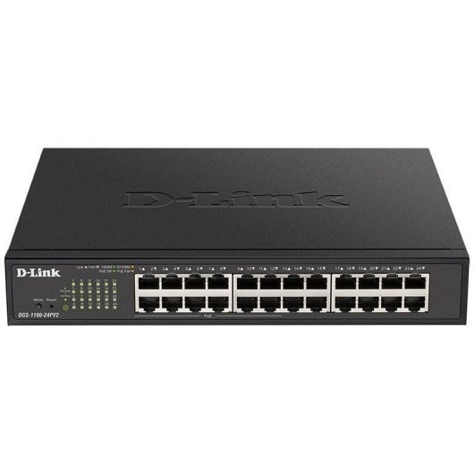 Switch Gestionable D-Link DGS-1100-24PV2 24 Puertos/ RJ-45 Gigabit 10/100/1000 PoE - DGS-1100-24PV2/E