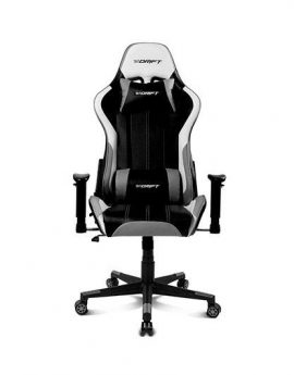 Drift DR175 Silla Gaming Negra/Gris con cojines cervical y lumbar