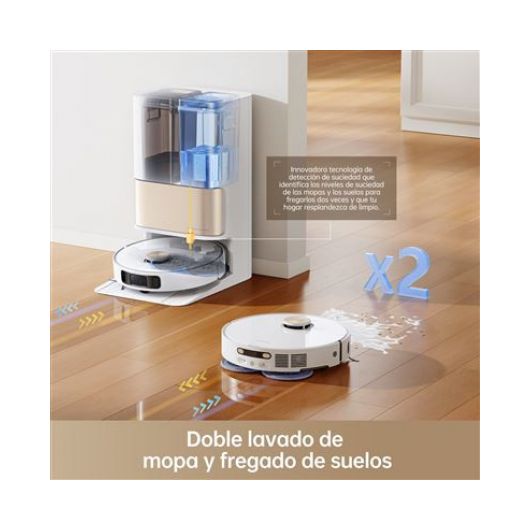 Dreame L10S Pro Ultra Heat Robot Aspirador y Friegasuelos con Base de Autovaciado Blanco 4 Dreame L10S Pro Ultra Heat Robot Aspirador y Friegasuelos con Base de Autovaciado Blanco