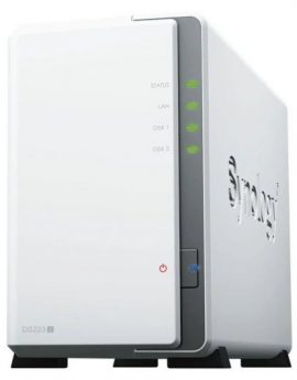 NAS Synology Diskstation DS223J/ 2 Bahías 3.5'- 2.5'/ 1GB DDR4/ Formato Torre
