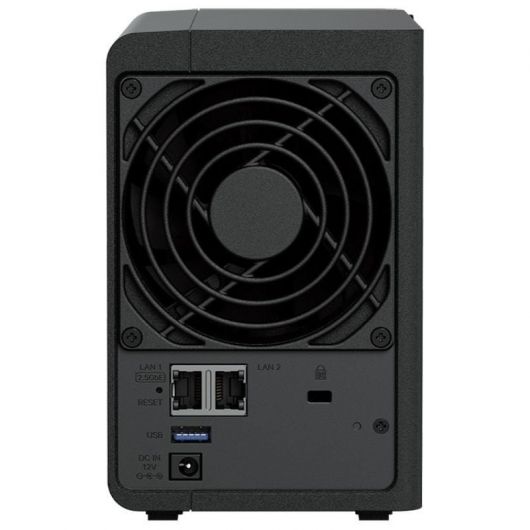 NAS Synology Diskstation DS225+/ 2 Bahías 3.5'- 2 NAS Synology Diskstation DS225+/ 2 Bahías 3.5'- 2.5'/ 2GB DDR4/ Formato Torre