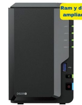 NAS Synology Diskstation DS225+/ 2 Bahías 3.5'- 2.5'/ 6GB DDR4/ 8TB/ Formato Torre