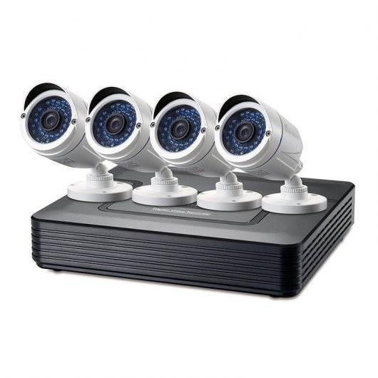 Level One DSK-4001 Kit Videovigilancia 720P CCTV de 4 Canales 4 camaras