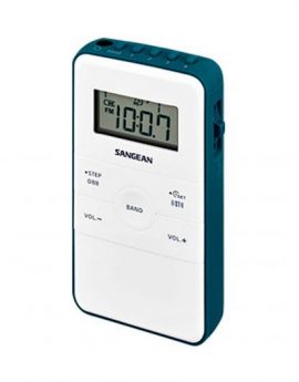 Sangean DT-140 Blanco y Azul Radio Portátil