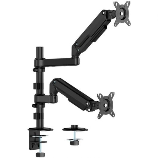 Soporte de Mesa con Contrapeso para 2 Monitores Aisens DT32TSR-453/ Giratorio/ Inclinable/ hasta 9kg 2 Soporte de Mesa con Contrapeso para 2 Monitores Aisens DT32TSR-453/ Giratorio/ Inclinable/ hasta 9kg