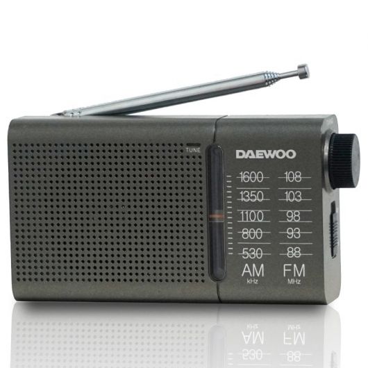 Radio Portátil Daewoo DW1035/ a Pilas/ Gris Oscuro 2 Radio Portátil Daewoo DW1035/ a Pilas/ Gris Oscuro