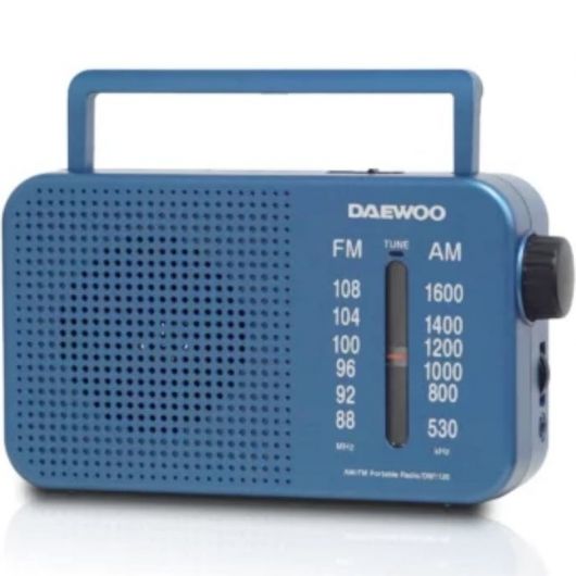 Radio Portátil Daewoo DW1120/ con Cable/ a Pilas/ Azul 2 Radio Portátil Daewoo DW1120/ con Cable/ a Pilas/ Azul