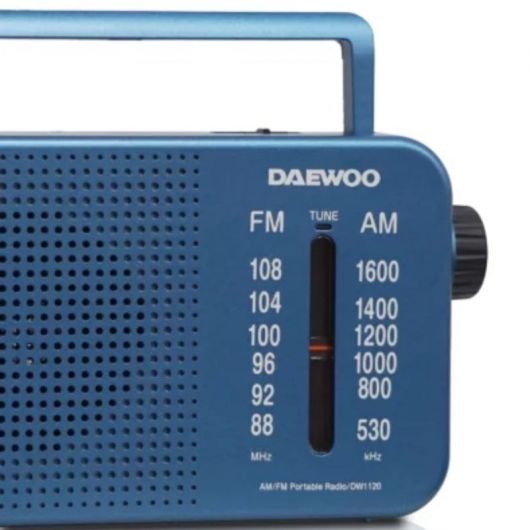 Radio Portátil Daewoo DW1120/ con Cable/ a Pilas/ Azul 3 Radio Portátil Daewoo DW1120/ con Cable/ a Pilas/ Azul
