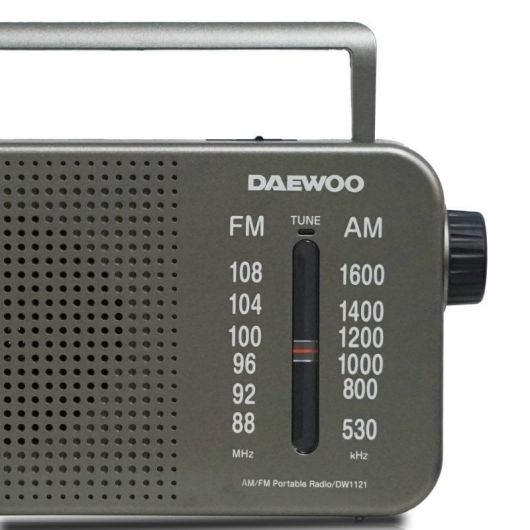 Radio Portátil Daewoo DW1121/con Cable/ a Pilas/ Gris 3 Radio Portátil Daewoo DW1121/con Cable/ a Pilas/ Gris