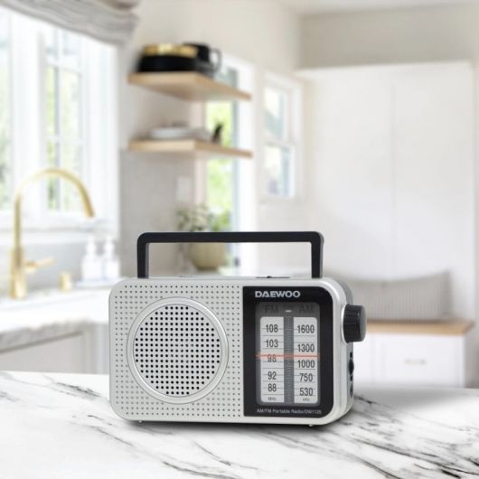 Radio Portátil Daewoo DW1125/ a Pilas/ Gris Metalizado 3 Radio Portátil Daewoo DW1125/ a Pilas/ Gris Metalizado