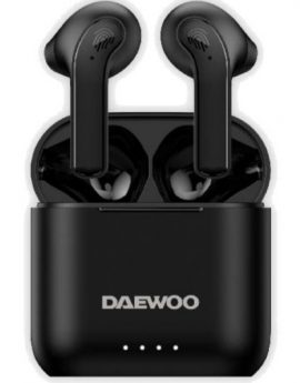 Auriculares Bluetooth Daewoo DW2020 con estuche de carga/ Autonomía 5h/ Negros