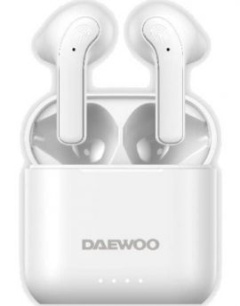 Auriculares Bluetooth Daewoo DW2021 con estuche de carga/ Autonomía 5h/ Blancos