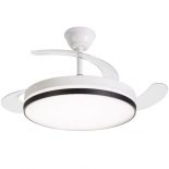 Ventilador de Techo Daewoo con aspas retráctiles DW5009/ 30W/ 3 Aspas/ 6 Velocidades