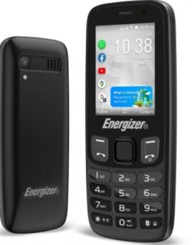 Teléfono Móvil Energizer E242S+ para Personas Mayores/ Negro