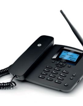 Motorola FW200L Negro / Teléfono Fijo con Tarjeta SIM