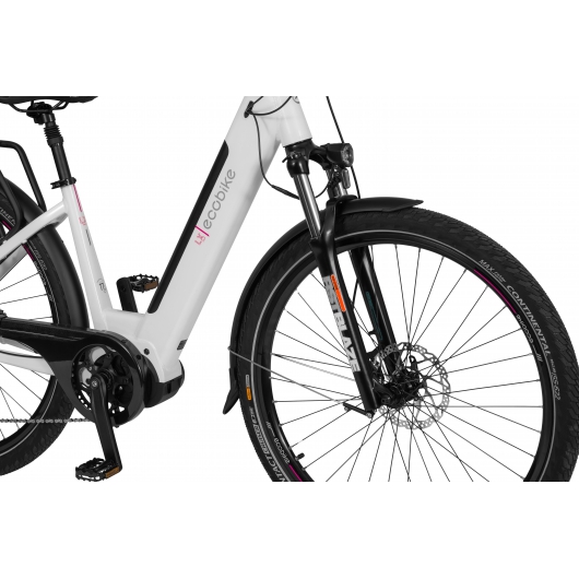 Ecobike LX300 White 14Ah Bicicleta Eléctrica de Trekking 6 Ecobike LX300 White 14Ah Bicicleta Eléctrica de Trekking