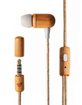 Energy Sistem Earphones Eco Auriculares con Micrófono Cherry Wood