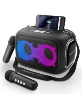 Energy Sistem Karaokestar Altavoz Bluetooth Portatil 60W LED Soporte para Movil