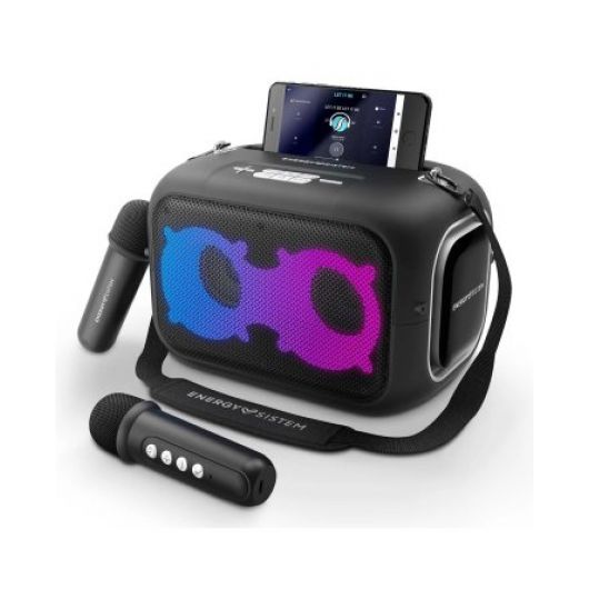 Energy Sistem Karaokestar Altavoz Bluetooth Portatil 60W LED Soporte para Movil
