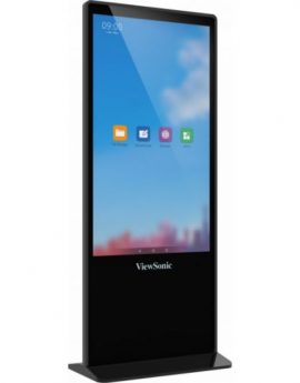 Viewsonic EP5542T pantalla de señalización Diseño de tótem 55' LED 4K Ultra HD Negro Tactil Android 8.0