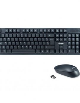 Equip 245221 Teclado y Ratón inalámbricos Negro