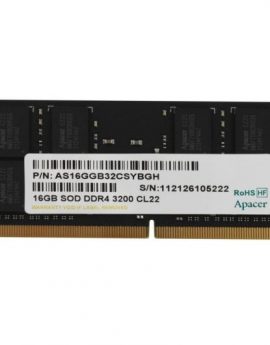 Memoria RAM Apacer ES.16G21.PSH 16GB/ DDR4/ 3200MHz/ 1.2V/ CL22/ SODIMM