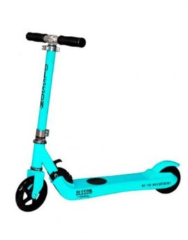 Patinete eléctrico scooter infantil Olsson Fun azul - ruedas 5' - motor 100w - display - bat 22v/2ah - plegable