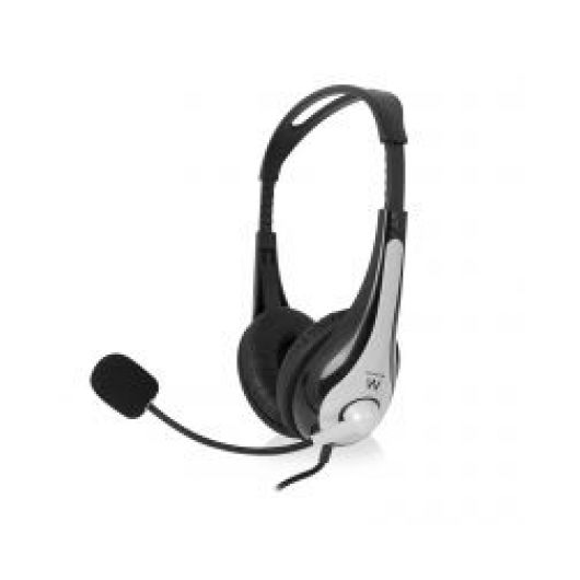 Ewent EW3565 Auriculares con Micrófono USB Blanco/Negro
